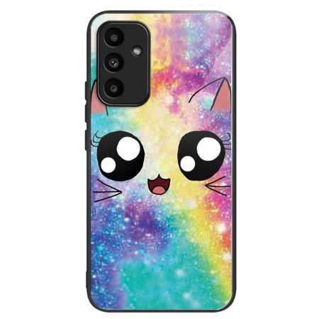 Deksel Samsung Galaxy A15 Mobildeksel Galaxy Cat Herdet Glass