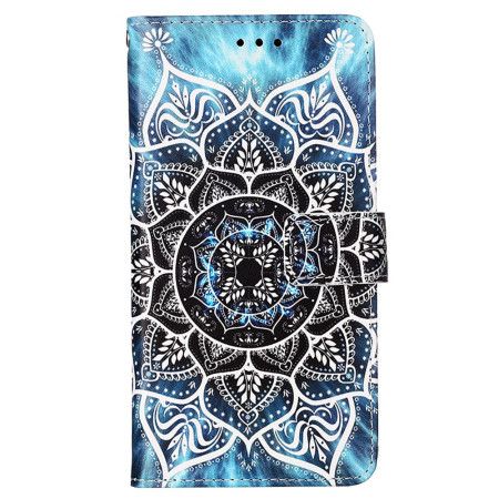 Folio Deksel Samsung Galaxy A15 Blomstermandala Med Stropp Beskyttelse Deksel