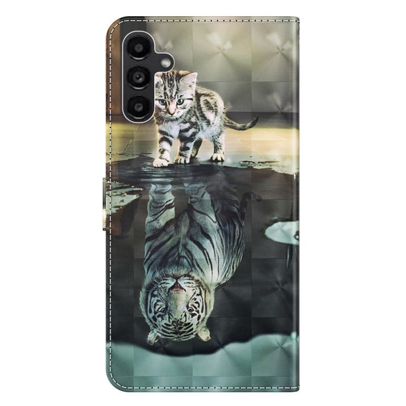 Folio Deksel Samsung Galaxy A15 Katt Og Tiger