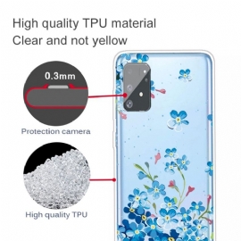 Deksel Til Samsung Galaxy S10 Lite Anti-fall Blå Blomster