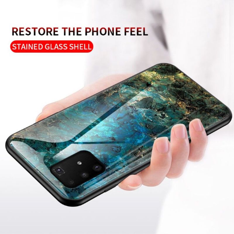 Deksel Til Samsung Galaxy S10 Lite Ocean Marble Glass Back