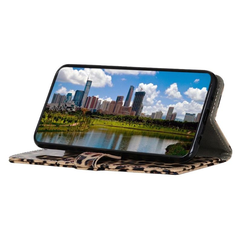 Folio Deksel Til Samsung Galaxy S10 Lite Leopard