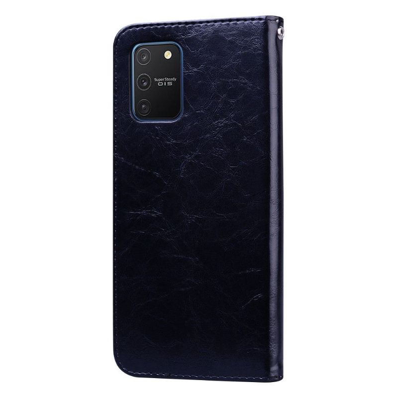 Lærdeksel Til Samsung Galaxy S10 Lite Originalitet Deluxe Vintage Skinneffekt