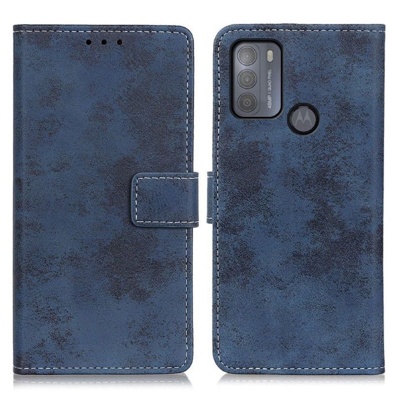 Folio Deksel Til Motorola Moto G50 Cyrius Faux Leather Vintage