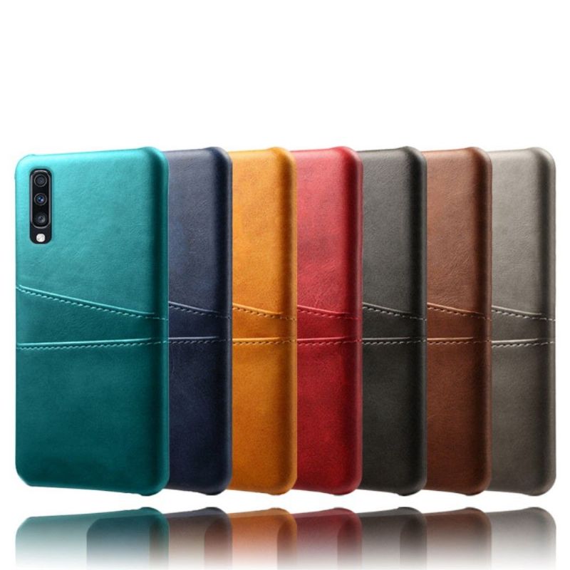 Deksel Til Samsung Galaxy A70 Originalitet Melody Leather Effect Card Holder