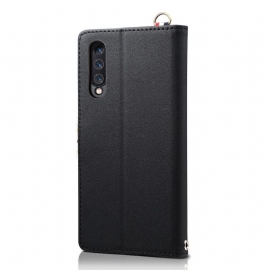 Etui Til Samsung Galaxy A70 Anti-fall Vintage Polka Prikker