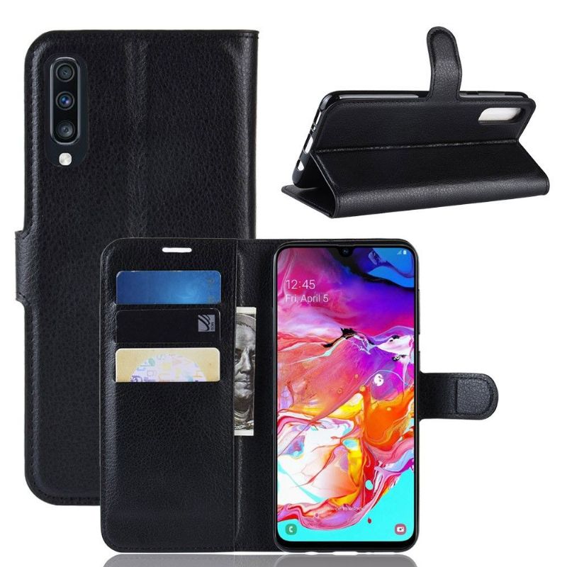 Etui Til Samsung Galaxy A70 Stil Skinnkortholder