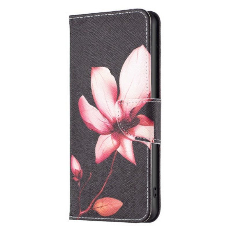 Folio Deksel Til Xiaomi 12T / 12T Pro Rosa Blomst