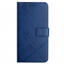 Lærdeksel Til Xiaomi 12T / 12T Pro X Design Geo Leather Style