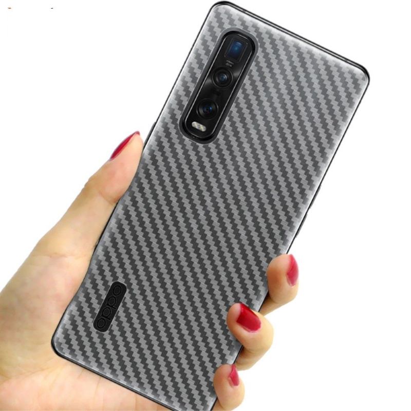 Carbon Bakre Filmer For Oppo Find X2 Pro (2 Stk)