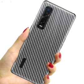 Carbon Bakre Filmer For Oppo Find X2 Pro (2 Stk)