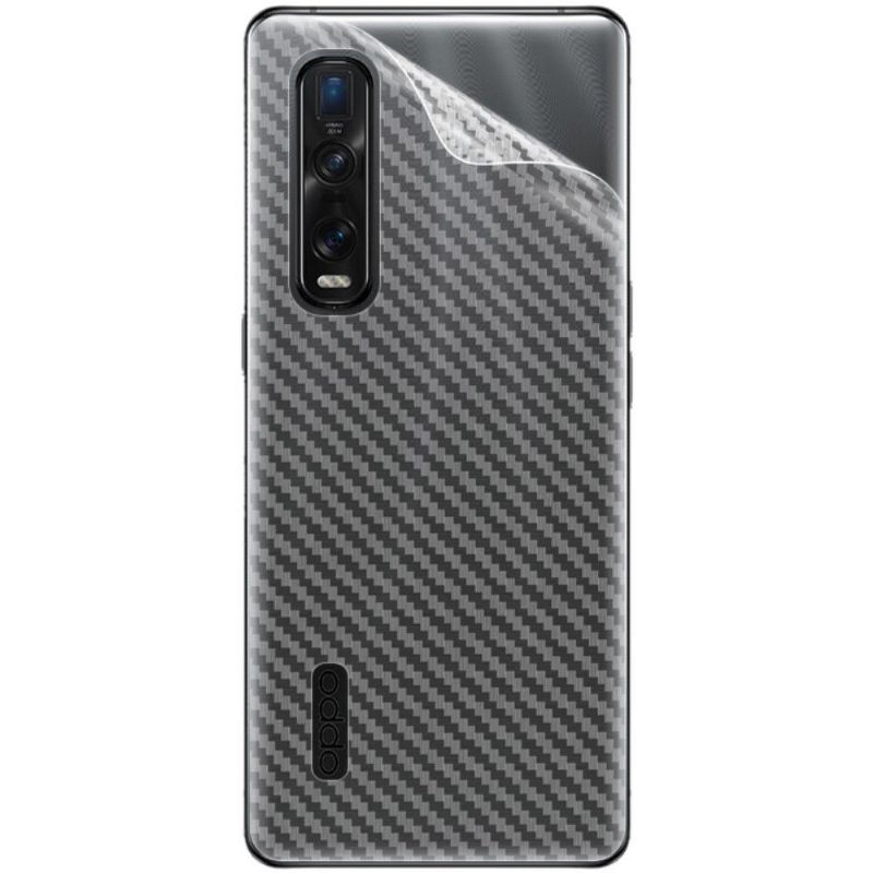 Carbon Bakre Filmer For Oppo Find X2 Pro (2 Stk)