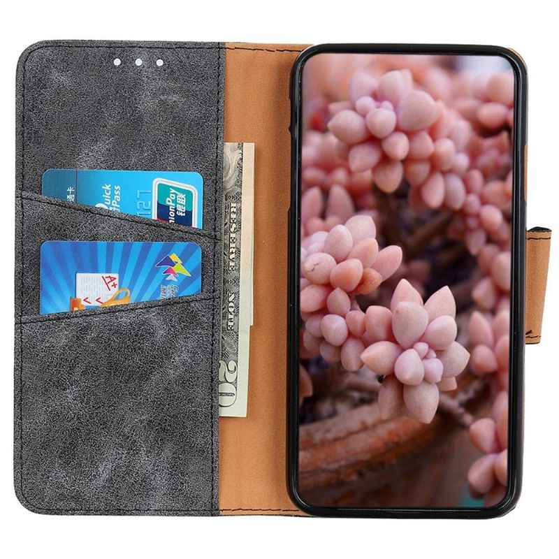 Etui Til Samsung Galaxy A03 Core Anti-fall Edouard Faux Leather Vintage