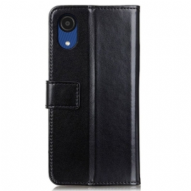 Folio Deksel Til Samsung Galaxy A03 Core Lærdeksel Melody Faux Leather Folio