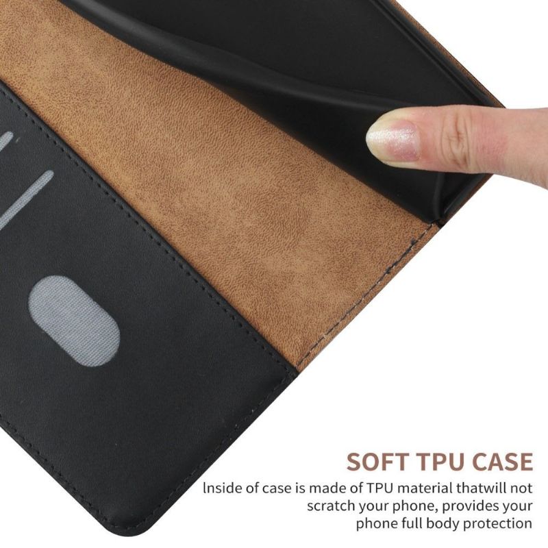 Folio Deksel Til Samsung Galaxy A03 Core Smooth Touch Leather