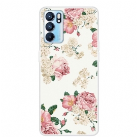 Deksel Til Oppo Reno 6 5G Blomster