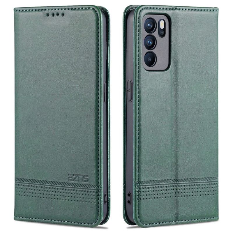 Etui Til Oppo Reno 6 5G Anti-fall Lommebok Azns Kunstskinn