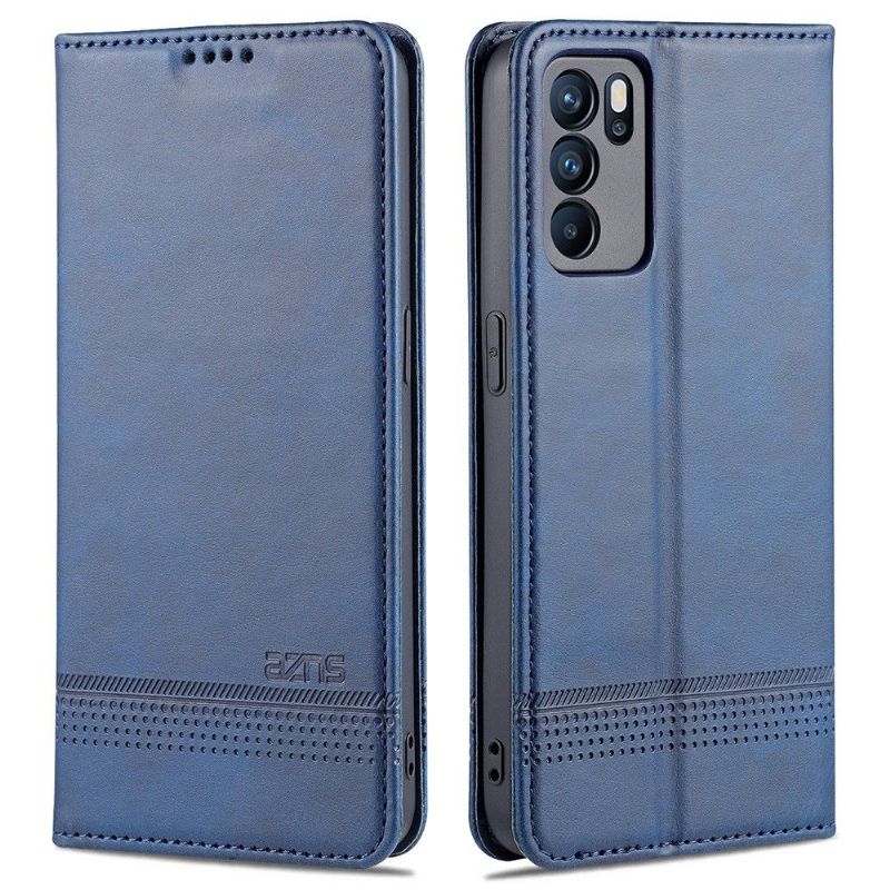 Etui Til Oppo Reno 6 5G Anti-fall Lommebok Azns Kunstskinn