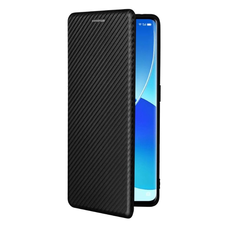 Folio Deksel Til Oppo Reno 6 5G Carbon Fiber Leathette