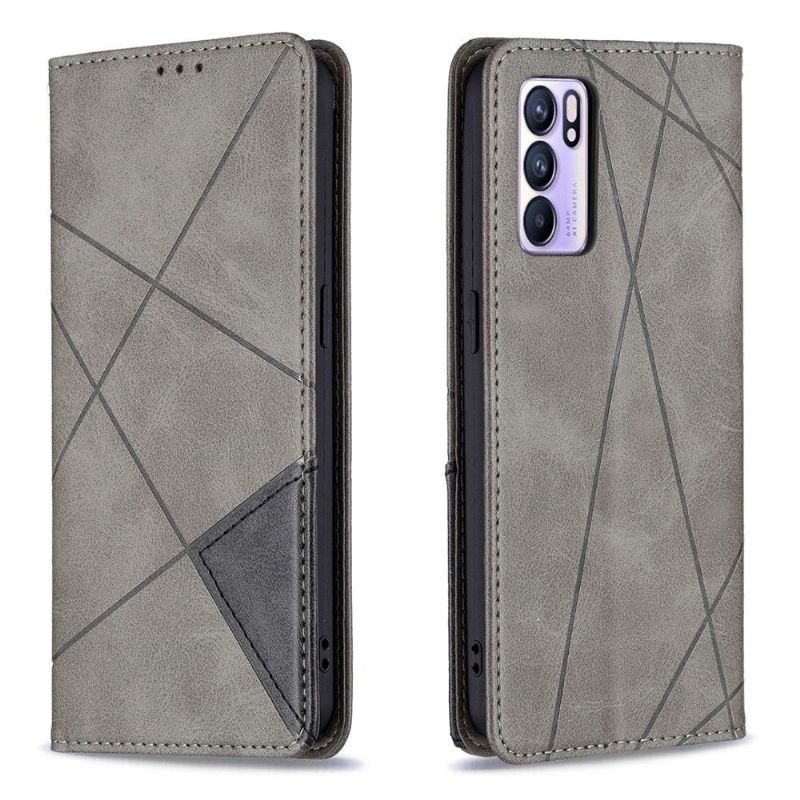 Folio Deksel Til Oppo Reno 6 5G Célinia Style Skinnkortholder