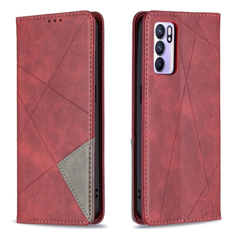 Folio Deksel Til Oppo Reno 6 5G Célinia Style Skinnkortholder