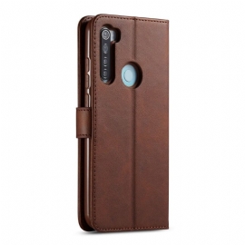 Case Til Xiaomi Redmi Note 8T Lommebok Lærdeksel Lommebok I Imitert Skinn