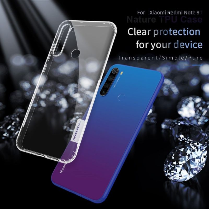 Deksel Til Xiaomi Redmi Note 8T Transparent Gel Nature