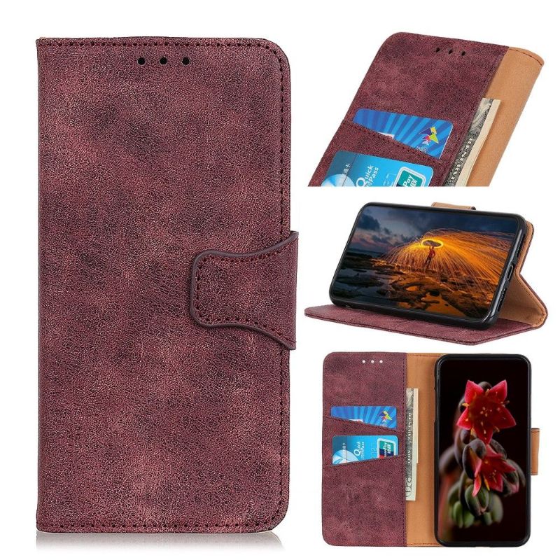 Folio Deksel Til Xiaomi Redmi Note 8T Anti-fall Edouard I Vintage Kunstskinn