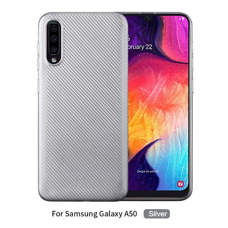 Deksel Til Samsung Galaxy A50 Originalitet Karbonfiberbelegg