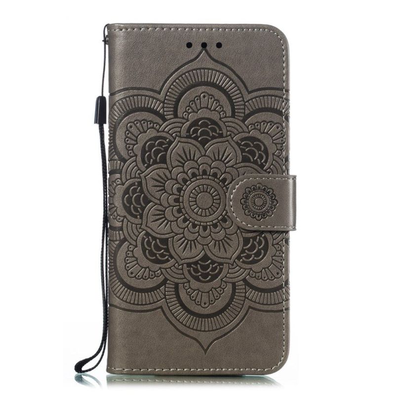 Etui Til Samsung Galaxy A20e Folio Deksel Med Mandala-rem