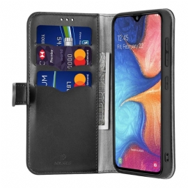 Folio Deksel Til Samsung Galaxy A20e Kado Leather Effect Series