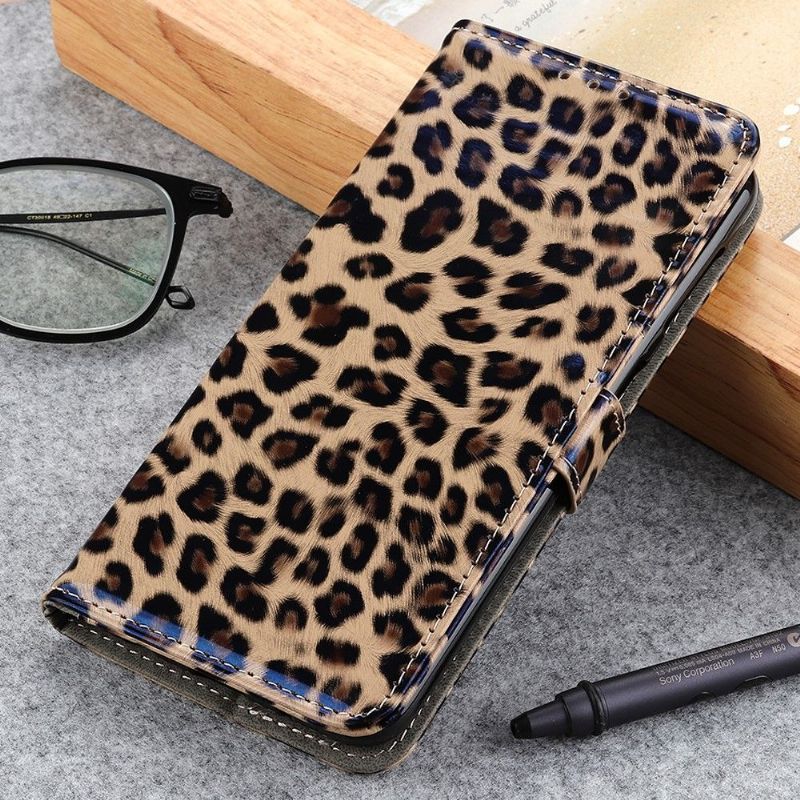 Folio Deksel Til Xiaomi Mi Note 10 Lite Leopard