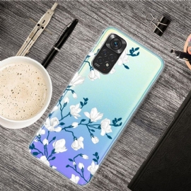 Deksel Til Xiaomi Redmi Note 11 / Note 11S Hvite Blomster