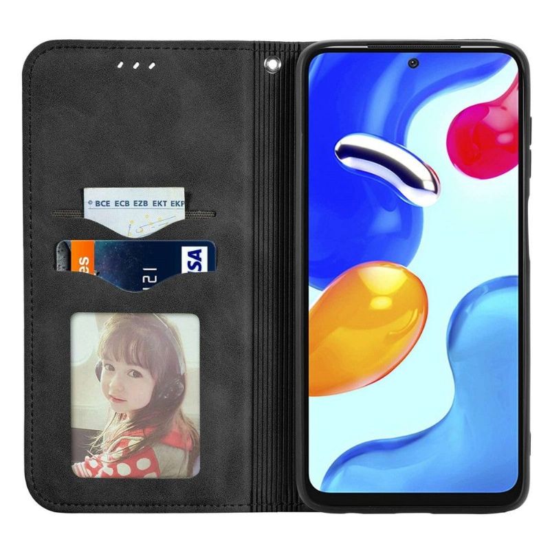 Folio Deksel Til Xiaomi Redmi Note 11 / Note 11S Anti-fall Business Retro