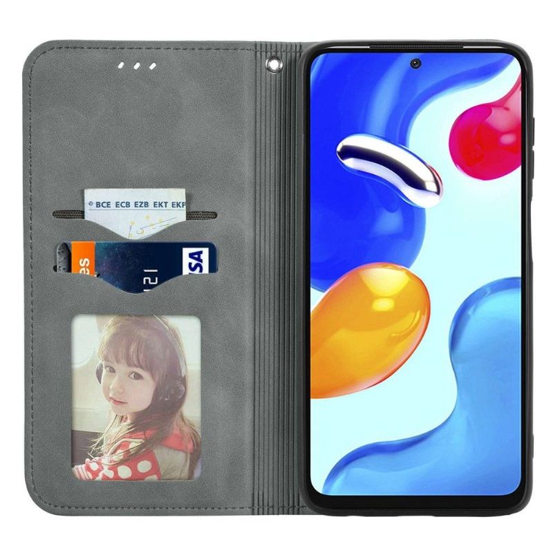 Folio Deksel Til Xiaomi Redmi Note 11 / Note 11S Anti-fall Business Retro