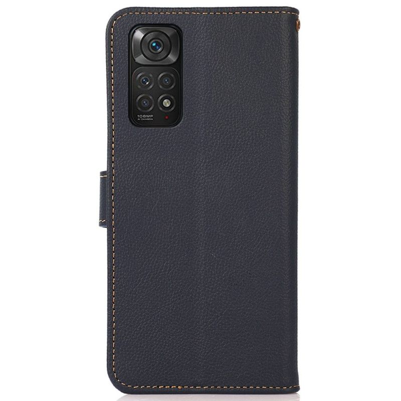 Folio Deksel Til Xiaomi Redmi Note 11 / Note 11S Anti-fall Khazneh Classic Leather