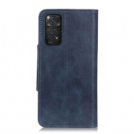 Folio Deksel Til Xiaomi Redmi Note 11 / Note 11S Full Protect Matt Kunstskinn