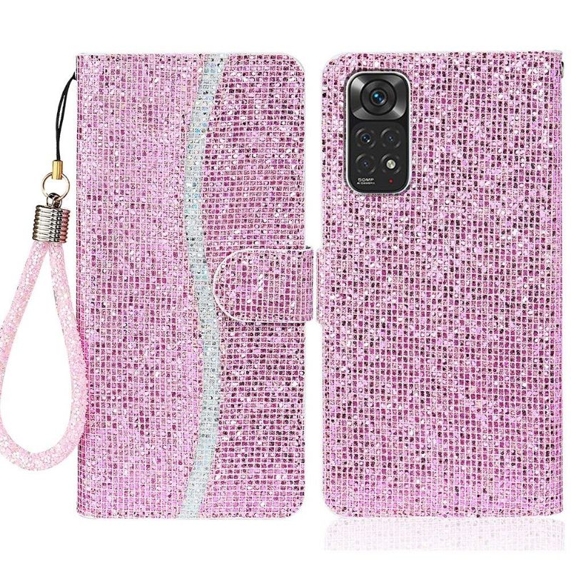 Folio Deksel Til Xiaomi Redmi Note 11 / Note 11S Glitterkortholder