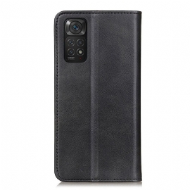 Lærdeksel Til Xiaomi Redmi Note 11 / Note 11S Folio Deksel Simone Flip Aged Faux Leather