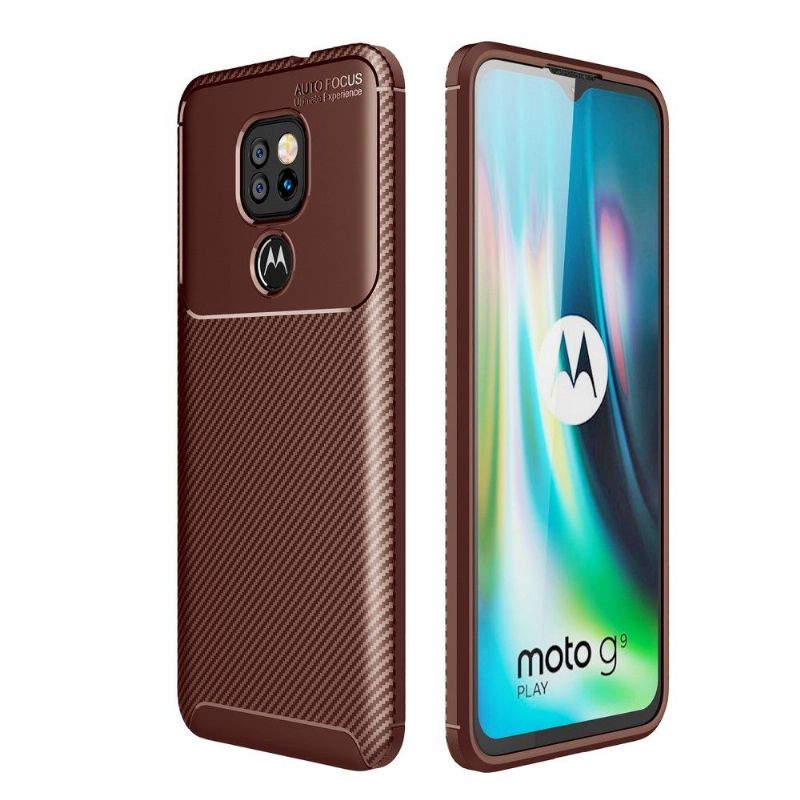 Deksel Til Motorola Moto G9 Play Karbonfibereffekt