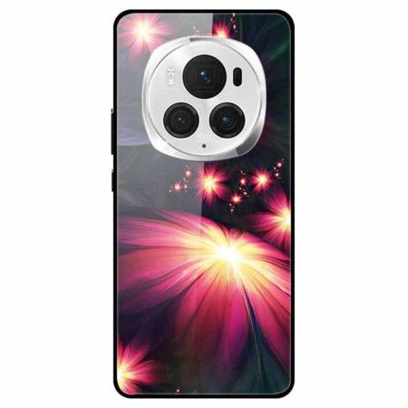 Deksel Honor Magic 6 Pro Herdet Glass Praktfulle Blomster