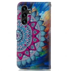 Folio Deksel Til Samsung Galaxy A13 5G Blomstermandala