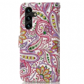 Folio Deksel Til Samsung Galaxy A13 5G Paisleyblomst