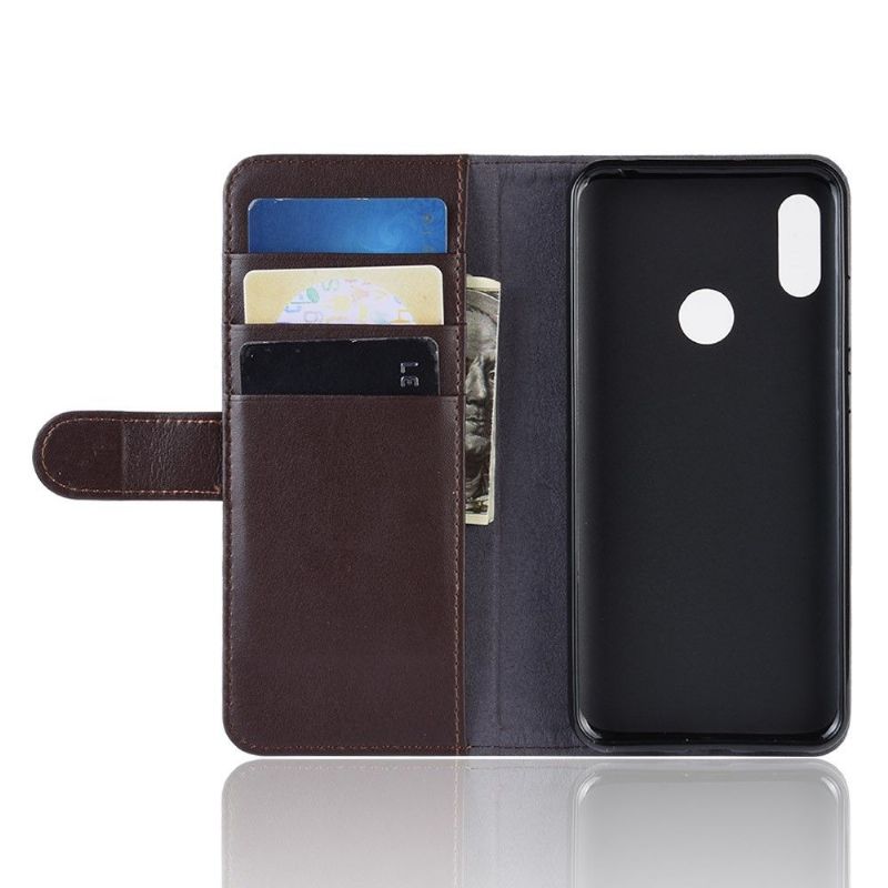 Case Til Huawei Y6 2019 Premium Skinn - Brun