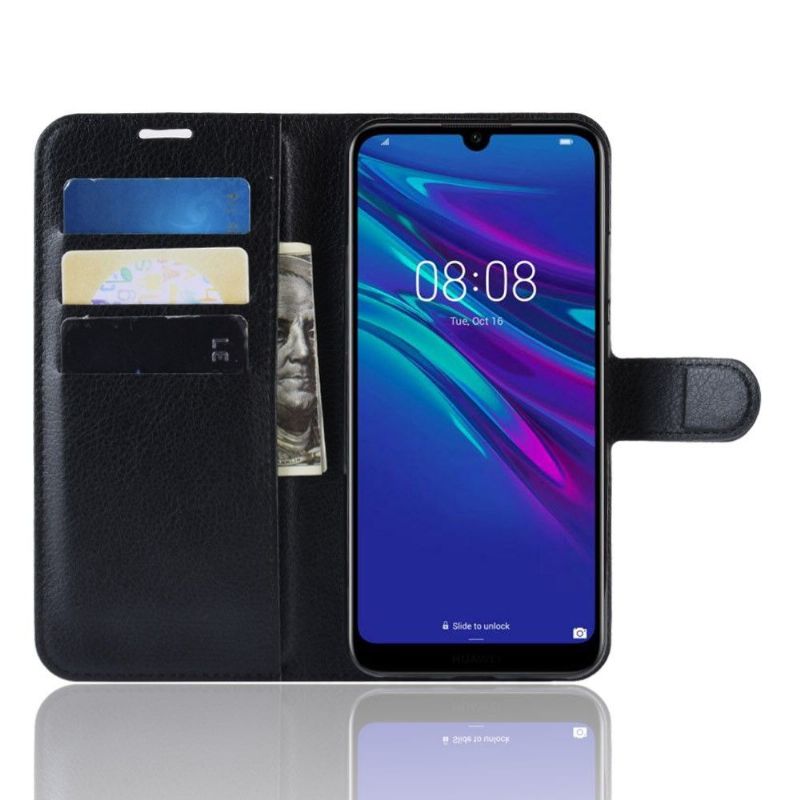 Case Til Huawei Y6 2019 Stil Kortholder I Skinn