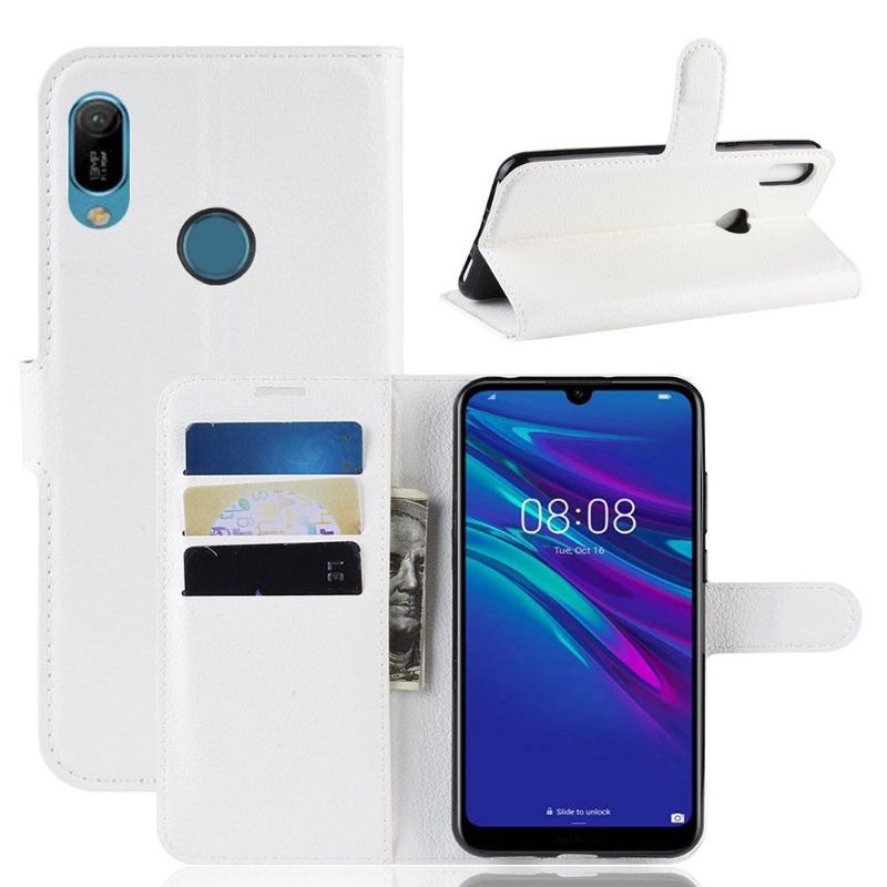 Case Til Huawei Y6 2019 Stil Kortholder I Skinn