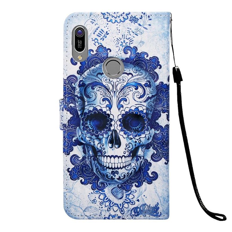 Folio Deksel Til Huawei Y6 2019 Calavera-mønster