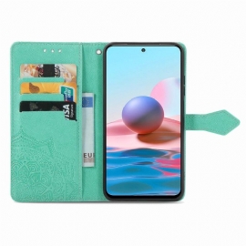 Folio Deksel Til Xiaomi Redmi Note 10 Anti-fall Mandala Kortholder