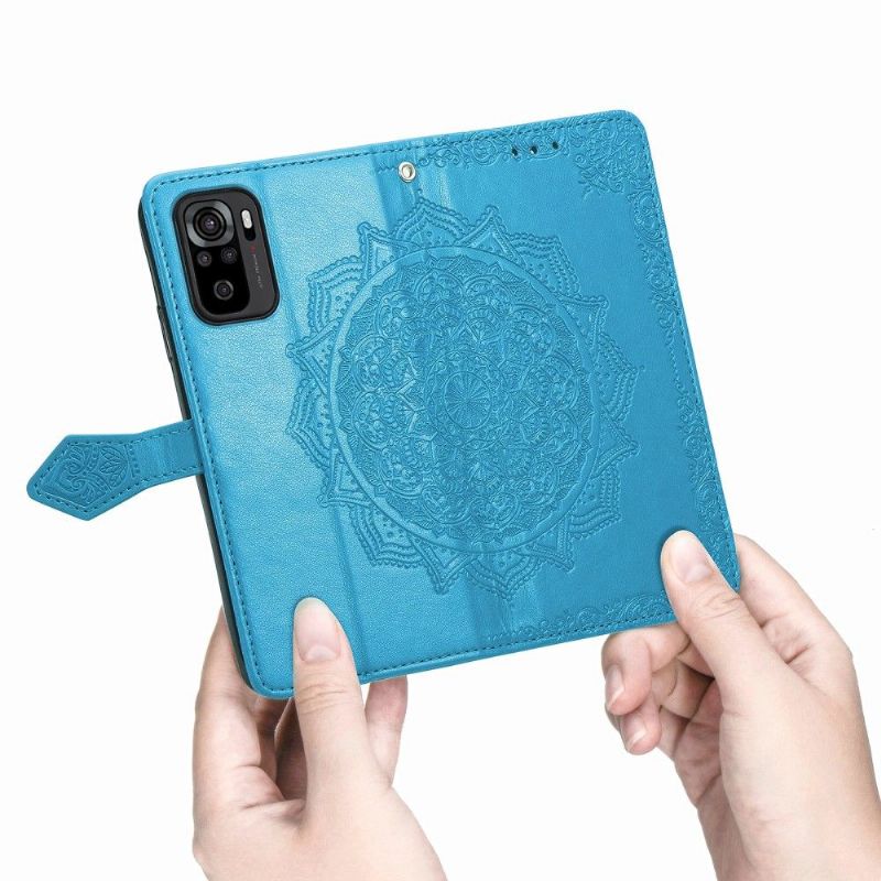 Folio Deksel Til Xiaomi Redmi Note 10 Anti-fall Mandala Kortholder