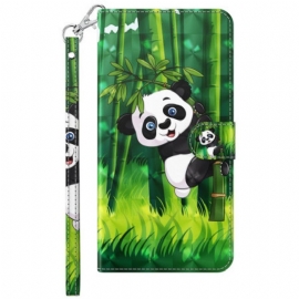 Folio Deksel Til Samsung Galaxy A14 / A14 5G Panda Bambus